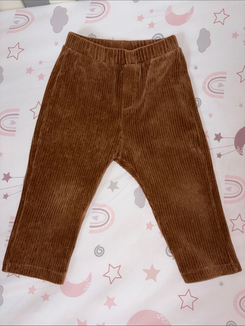 Zara Kids Corduroy Pull-On Pants - Brown
